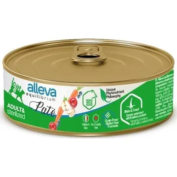 Krmivo pro kočku ALLEVA EQUILIBRIUM Cat konz. Pate Sterilized Boar 85g