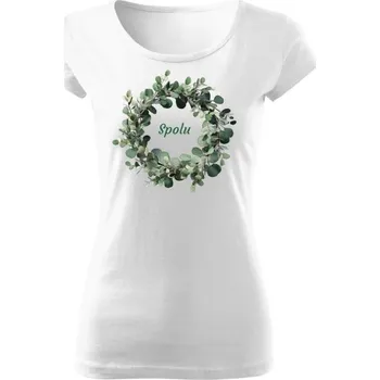 Dámské tričko Tričko s potiskem Eukalyptus věneček svatba dámské