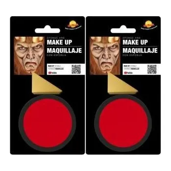 Make-up GUIRCA Červený Make-up s houbou 18g - Halloween