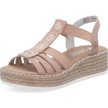 Dámská móda Dámské sandály RIEKER V4554-31 růžová S5 41