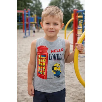 Sun City Chlapecké tílko MIMONI letní šedé Šedá, Velikost: 128 128