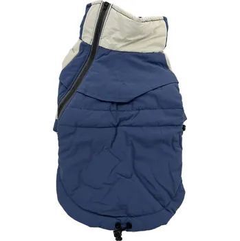 Obleček pro psa Vsepropejska Lumo zimní bunda pro sa na ZIP Barva: Modrá, Délka zad (cm): 30, Obvod hrudníku: 36 - 42 cm