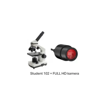 Školní mikroskop Student 102, 40-1280x + Full HD USB kamera