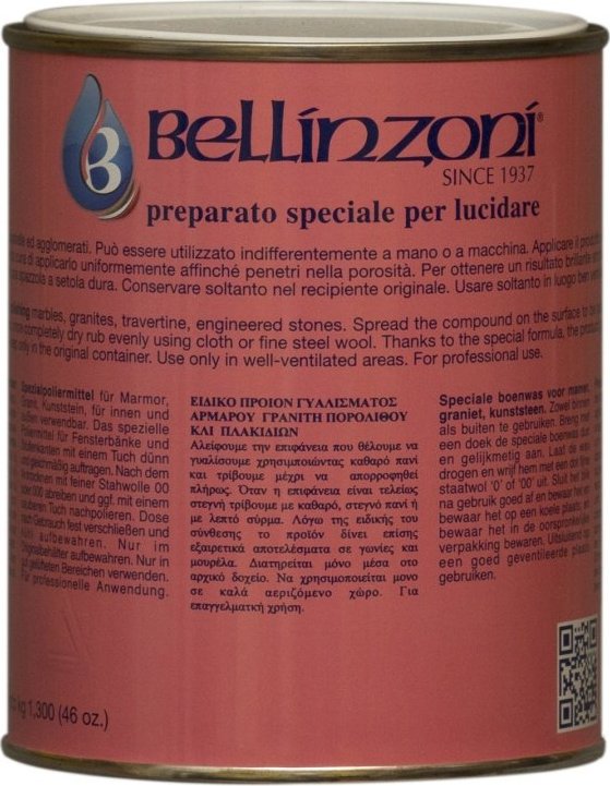 Bellinzoni - Leštící pasta na mramory a žuly - transparentní 250 ml