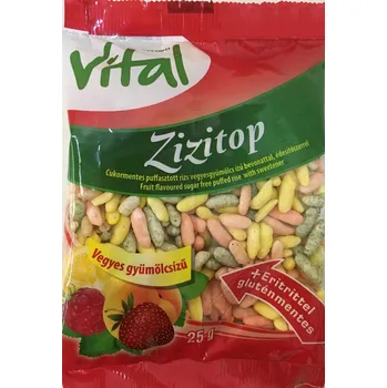 Vital Bezlepkové burisony s ovocnou příchutí se sladidlem (25g)