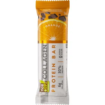 RiceUP! Bezlepková kolagenová proteinová tyčinka pomeranč bez přidaného cukru (50g)