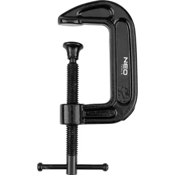Ruční nářadí NEO TOOLS Tesařská svorka (šroubová), typ C (G), 50 mm, litina, hmotnost 208 g.