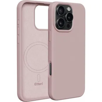 Pouzdro na mobilní telefon Silikonové TPU pouzdro Etteri Mag pro iPhone 16 Pro světle růžové
