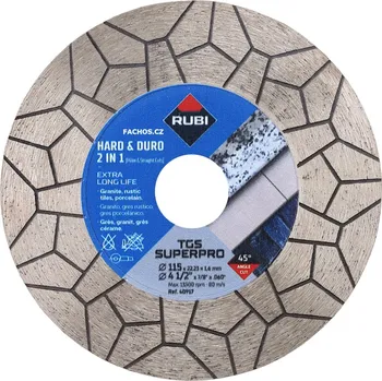 Řezný kotouč Rubi TGS Superpro - brusno řezný kotouč na dlažbu (na jolly) Průměr: 115mm