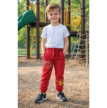 Eplusm Chlapecké tepláky CARS červené Červená, Velikost: 98 98