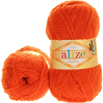 Příze Alize Softy oranžová 6