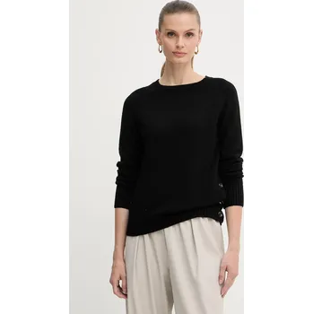 Pánský svetr Svetr z vlněné směsi Silvian Heach PICOULANE GPA25233MA černá 99X, vel. S