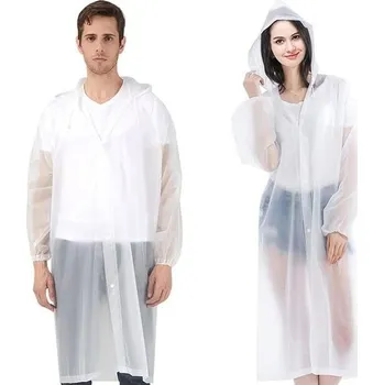 Pláštěnka Pláštěnka, 2 kusy v balení, opakovaně použitelná, nepromokavá, prodyšná, přenosná pláštěnka na