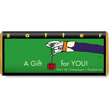 Čokoláda Zotter Bio plněná hořká čokoláda Dárek pro Tebe, 70 g