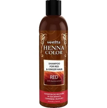 Šampon Venita ​Henna Color Shampoo, šampon pro vlasy v odstínech červené (300ml)