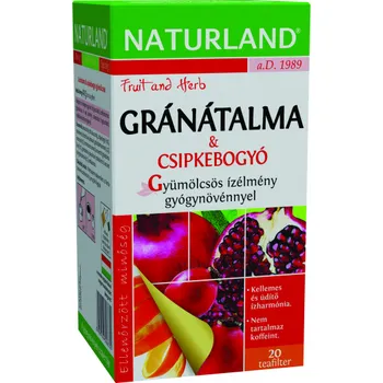 Sušené ovoce Naturland Porcovaný čaj šipka a granátové jablko (20ks)