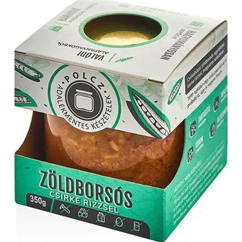 Hotové jídlo Polcz Kuře s hráškem a hnědou rýží (350g)