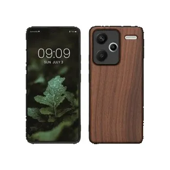 Pouzdro na mobilní telefon Dřevěné pouzdro pro Xiaomi Redmi Note 13 Pro+ 5G / Redmi Note 13 Pro Plus 5G - hnědá