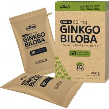 Přípravek na podporu paměti a spánku VITAR Ginkgo biloba Forte 60mg EKO cps.60