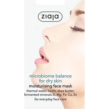 Pleťová maska Ziaja Microbiome Balance krémová hydratační pleťová maska (7ml)