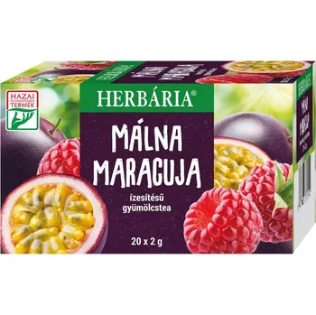 Sušené ovoce Herbária Ovocný čaj s příchutí malina a maracuja porcovaný (20ks)