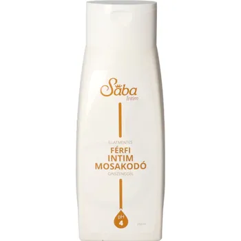 Intimní hygienický prostředek Sába Pánský mycí gel pro intimní hygienu s extraktem ženšenu - bez vůně (250ml)