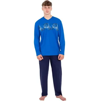 Pánské pyžamo Pánské pyžamo ZEROST PDR Modrá L