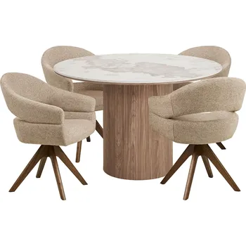 Jídelní židle House Nordic Jídelní set stolu ATHENS a 4 židlí DOVER 7771012-S