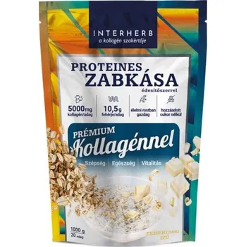 Interherb Ovesná kaše bílkovinná s kolagenem se sladidlem s příchutí bílé čokolády (1000g)