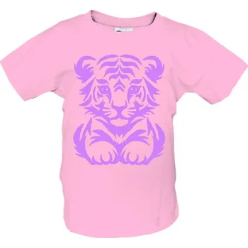 Pánské tričko Tričko s potiskem Tygr tribal fialová dětské