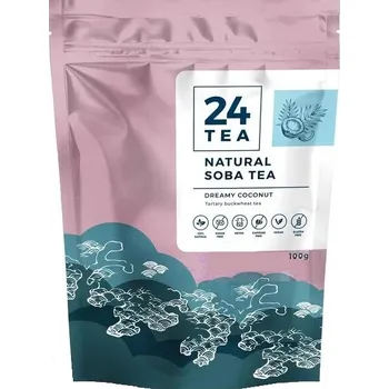 24Tea Natural Soba Tatarská pohanka (Fagopyrum esculentum) – pohankový čaj s kokosovou příchutí (100g)