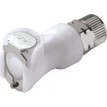 Hadicová spojka CPC NW 6,4, PP, pro hadice Ø 6 mm, samičí díl se šroubením, ventil (5 ks)