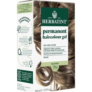 Příslušenství k barvení vlasů Herbatint Přírodní permanentní barva na vlasy 7N - blond (170ml)
