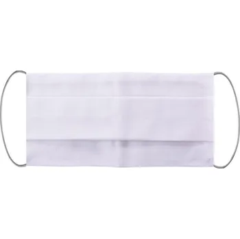 rouška Ochranné rouška s gumičkou 3 vrstvé bavlněné bílé (1ks)