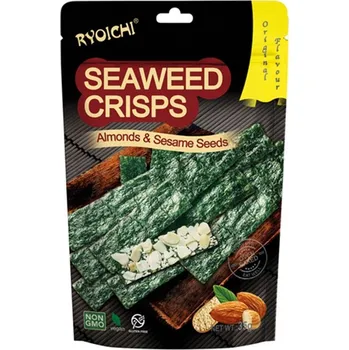 Chips Yamata Ryoichi Snack mořské řasy s mandlemi a sezamovými semínky (35g)