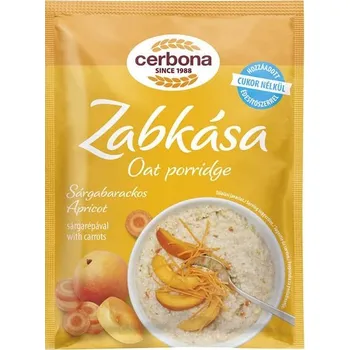 Sladidlo Cerbona Ovesná kaše s meruňkou a mrkví bez přidaného cukru se sladidlem (50g)