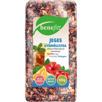 Sušené ovoce Benefitt Ledový ovocný čaj sypaný s příchutí citrusů a ibišku (100g)