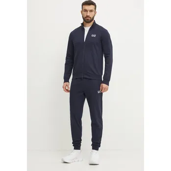Pánské oblečení Bavlněná tepláková souprava EA7 Emporio Armani PJVRZ.8NPV60 námořnická modř 59X, vel. XXL