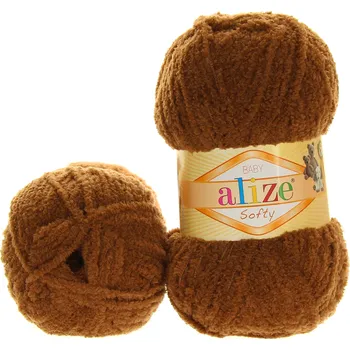 Příze Alize Softy hnědá 321
