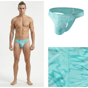 Pánské tanga Tyrkysová tanga anatomická Manview Velikost: XL Anatomic; Mikrootvory