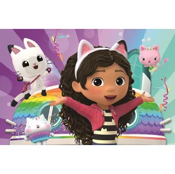 Puzzle Puzzle mini 54 dílků Kocí domek Gabi TREFL