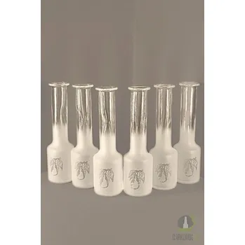 Pískovaná sada panáků - Hruška (zkumavka)