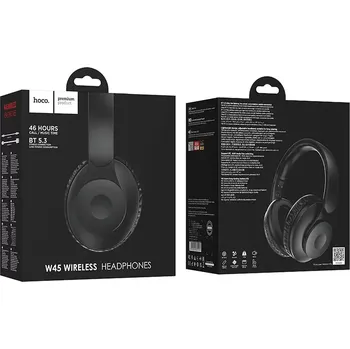 Sluchátka HOCO bezdrátová sluchátka bluetooth W45 černá