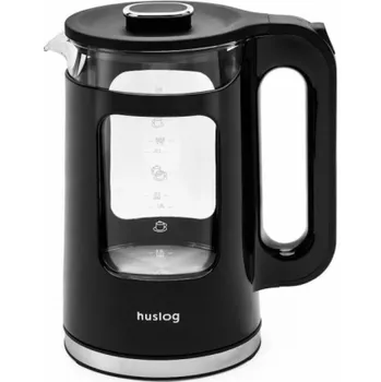 Rychlovarná konvice Rychlovarná konvice Huslog 1,7l černá sklo/plast