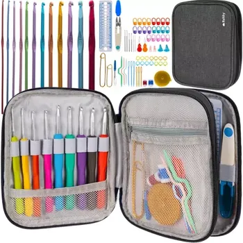 turistický batoh XXL sada na háčkování 85 dílů v pouzdře