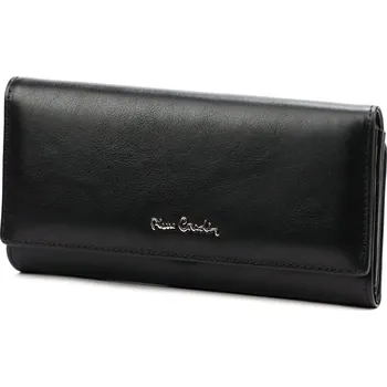 Módní doplněk Značková kožená dámská peněženka Pierre Cardin černá (GDPN408)