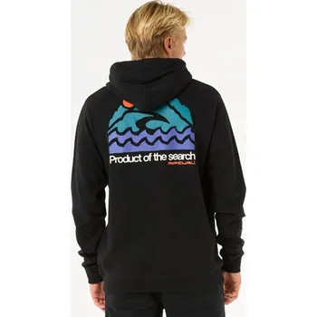 Pánská mikina mikina RIP CURL Search Zip Thru BLACK velikost oblečení M