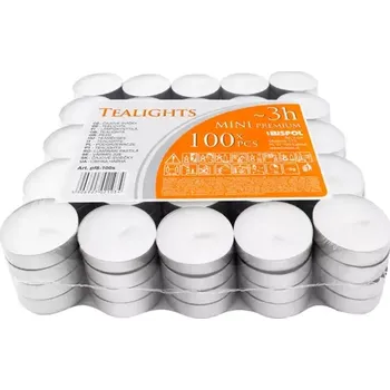 Elektrický lapač Čajové svíčky bílé – hoření 3 hod. - balení 100 ks