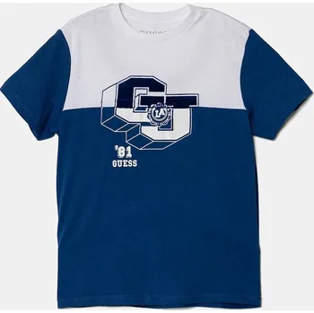 Chlapecké tričko Dětské bavlněné tričko Guess N5RI10.K8HM4.PPYA modrá 55X, vel. 105-112