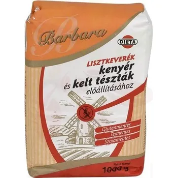Chlebová směs Barbara Bezlepková moučná směs na chléb a kynuté těsto (1000g)